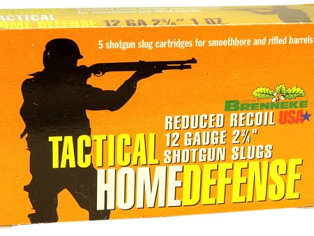 SL-122THD Brenneke THD Tactical Home Defense, 12 Gauge Slug, 2-3⁄4 inch Shotgun Shells – Box of 5 on Sale