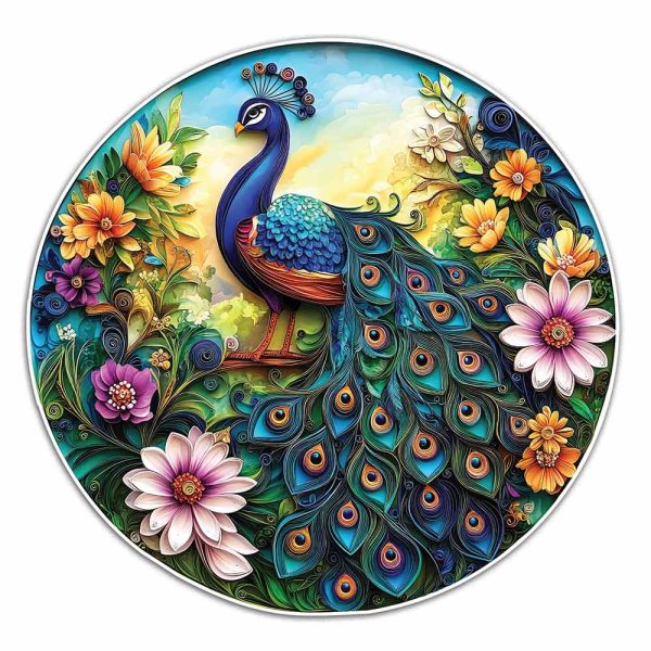 Blossom Peacock - Jigsaw Puzzle Online