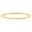 9ct Yellow Gold Silver Filled Bangle 65mm Online Sale