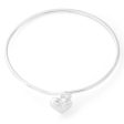 Sterling Silver Flexible Heart Baby Bangle Online Sale