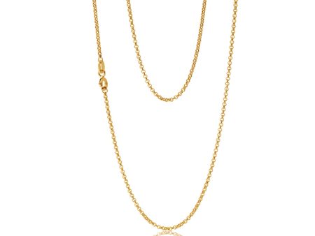 9ct Divine Yellow Gold Silver Filled Belcher Chain Hot on Sale