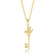 9ct Yellow Gold Bird And Butterfly Key Pendant For Cheap