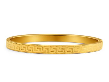 9ct Enticing Yellow Gold Silver Filled Bangle Cheap