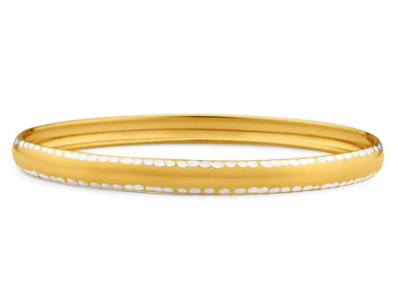 9ct Radiant Yellow Gold Silver Filled Bangle Hot on Sale