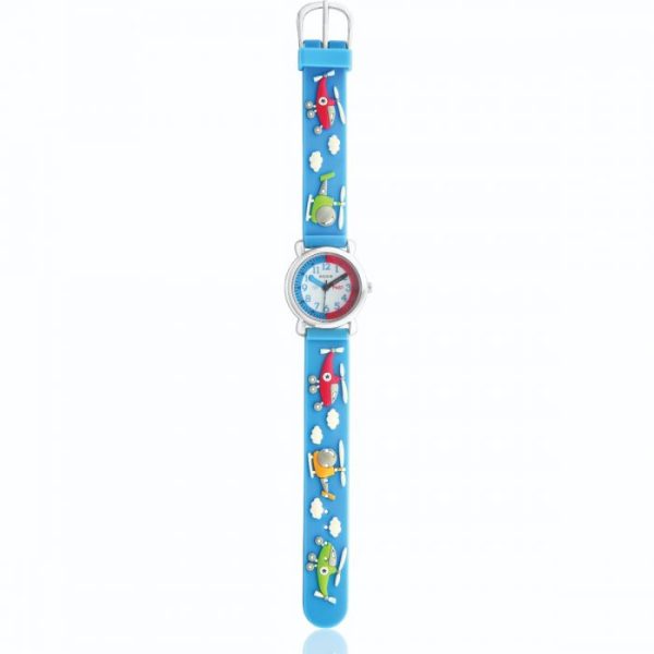 ECC Kids Helicopter Blue Strap Watch Fashion