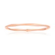 9ct Rose Gold Silverfilled 65mm Open Twist Bangle Fashion