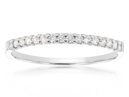 18ct White Gold  Eden  Ring With 0.15 Carats Of Diamonds Online Hot Sale