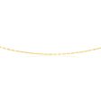 9ct Yellow Gold Silver Filled Coffee Grain Fancy 45cm Chain Sale