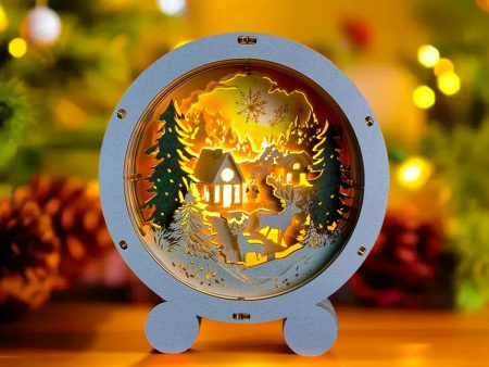 Snowy Christmas - 3D Puzzle Night Lamp Sale