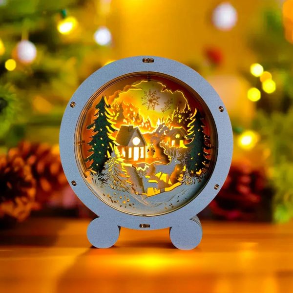 Snowy Christmas - 3D Puzzle Night Lamp Sale