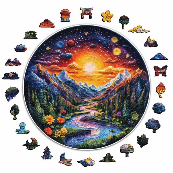 Sunlit Valley - Jigsaw Puzzle Hot on Sale