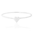 Sterling Silver Flexible Heart Baby Bangle Online Sale