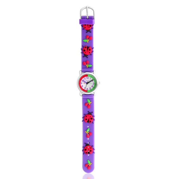 ECC Purple Beetles Strap Kids Watch Hot on Sale