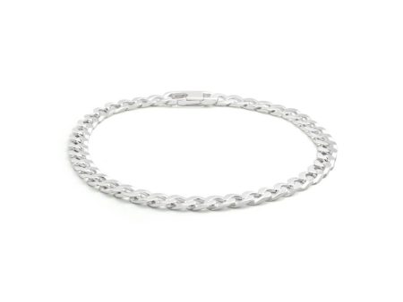 Sterling Silver 150 Gauge Curb Bracelet 21cm Sale