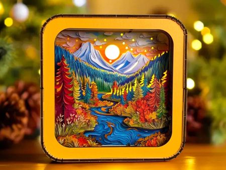 Vibrant Forest - 3D Puzzle Night Lamp Online Sale