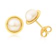 9ct Yellow Gold 5mm Freshwater Pearl Stud Earrings Online