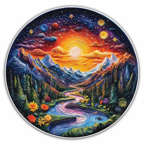 Sunlit Valley - Jigsaw Puzzle Hot on Sale