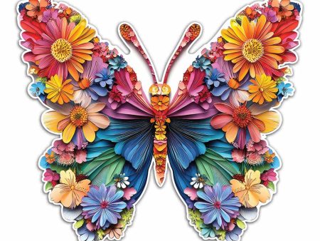 Floral Butterfly - Jigsaw Puzzle For Sale