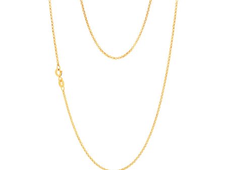 9ct Delightful Yellow Gold Silver Filled Belcher Chain Online Sale