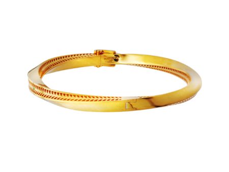 TOMEI Satisfactory Perfect Bangle, Yellow Gold 916 on Sale