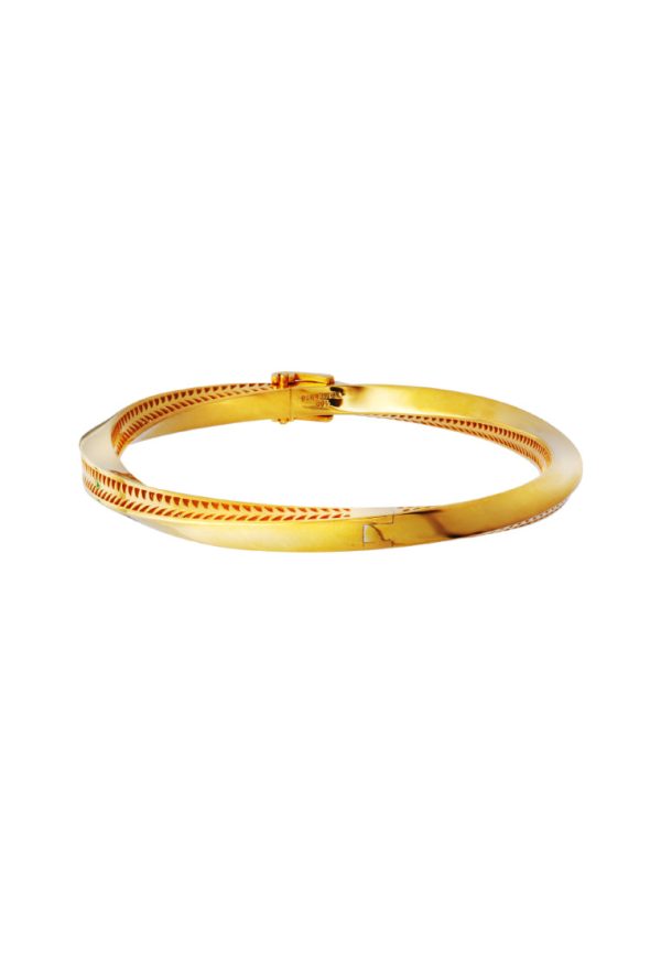 TOMEI Satisfactory Perfect Bangle, Yellow Gold 916 on Sale