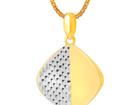 TOMEI Dual-Tone Duplex Pendant, Yellow Gold 916 Cheap