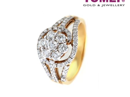 TOMEI Ring, Diamond Yellow Gold 750 (R1056) Online