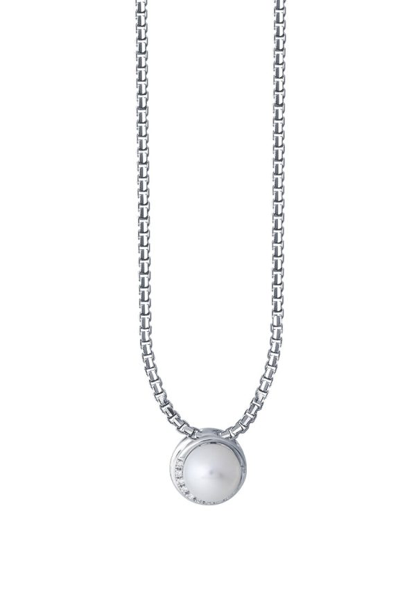 TOMEI Pearl Pendant, White Gold 375 Fashion