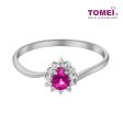 TOMEI Gemstone with Diamond Ring, White Gold 375 For Discount