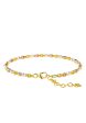 TOMEI Lusso Italia Tri-Tone Beads Bangle, Yellow Gold 916 Fashion