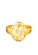 TOMEI Sri Puteri Collection Hibiscus Ring, Yellow Gold 916 Online now