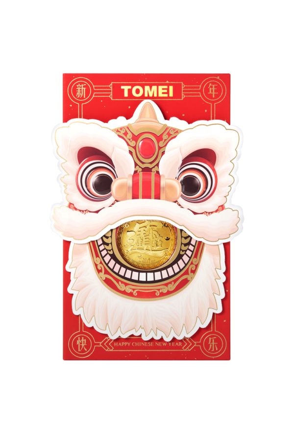 TOMEI 2025 Red Packet Zhao Cai Jin Bao Gold Foil 0.2G, Yellow Gold 9999 Cheap