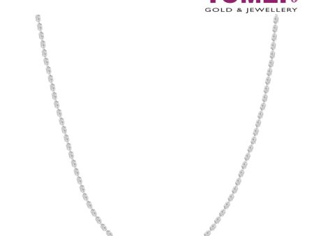 TOMEI Italia 50cm Long Necklace, Unisex White Gold 585 Online