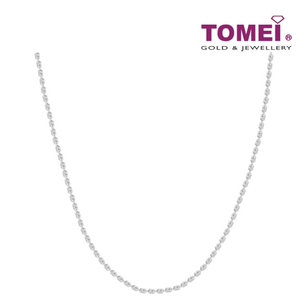 TOMEI Italia 50cm Long Necklace, Unisex White Gold 585 Online