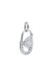 TOMEI Opulent Ovals Collection Diamond Pendant Set, White Gold 585 Hot on Sale