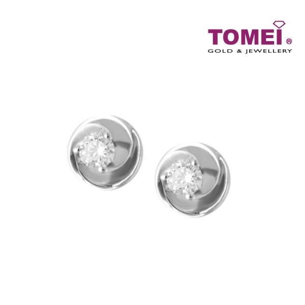 TOMEI Roanna Earrings, Diamond White Gold 750 (SH-FE0079) Hot on Sale