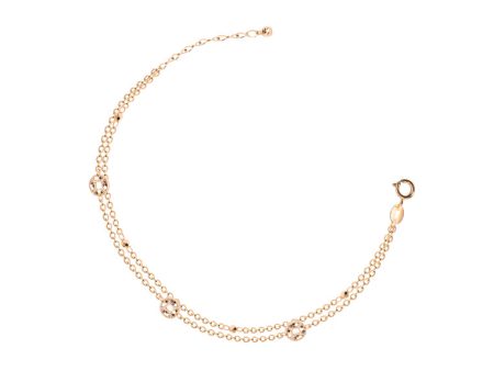 TOMEI Rouge Collection Double Happiness Bracelet, Rose Gold 750 Fashion