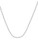 TOMEI Plain Gold Necklace, White Gold 375 Supply