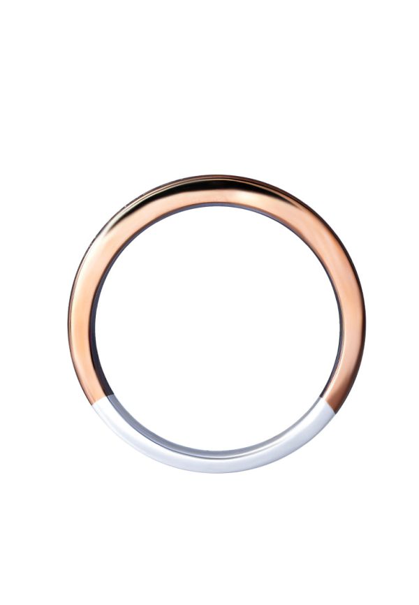 TOMEI【真爱多美。承诺】 Evermore Couple Ring, White+Rose Gold 750 Cheap