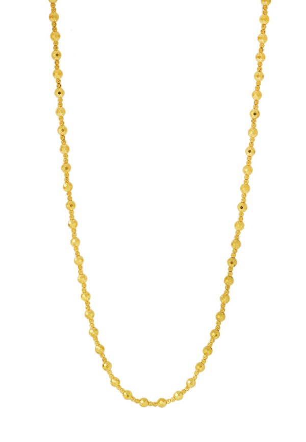 TOMEI Lusso Italia, Ecletic Ball Necklace, Yellow Gold 916 For Cheap