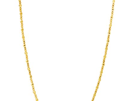 TOMEI Lusso Italia, Balls and Cylindrical Beads Necklace, Yellow Gold 916 Hot on Sale