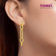 TOMEI Lusso Italia Oval Dangling Earrings, Yellow Gold 916 For Sale