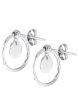 TOMEI Snowy Snowball Earrings, White Gold 585 Hot on Sale