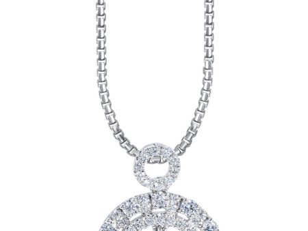 TOMEI Glimmering Grace Collection Diamond Pendant, White Gold 750 Fashion