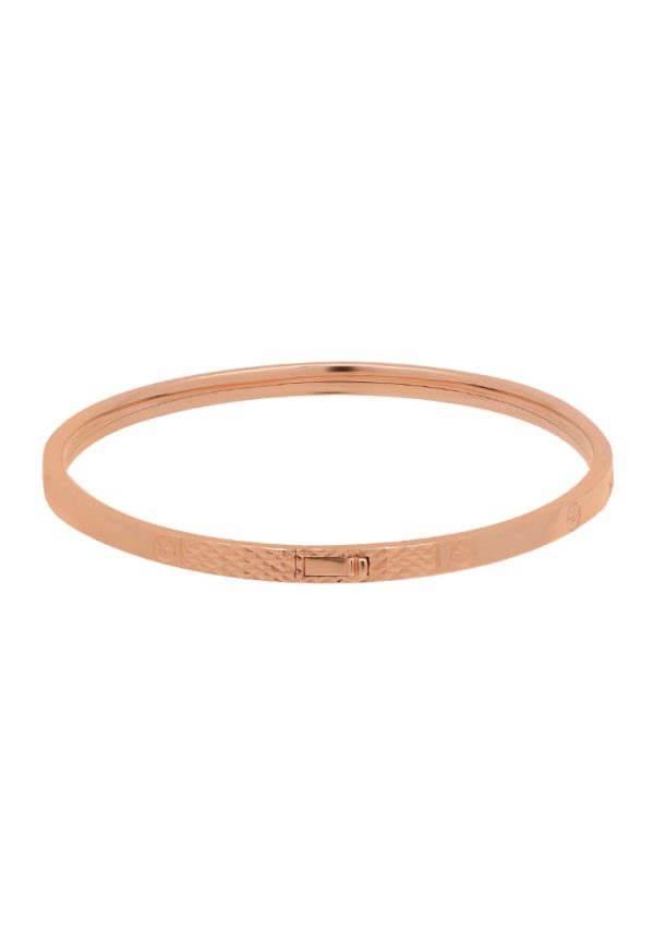 TOMEI Rouge Collection Dwi-sided Laser Bangle, Rose Gold 750 Discount