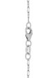 TOMEI Flated Necklace, White Gold 375 For Sale