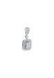 TOMEI Squarish Diamond Pendant, White Gold 750 Supply