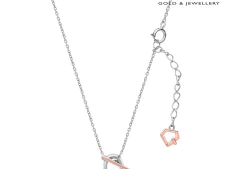 TOMEI Love Joins Us Together Ruby Necklace, White Gold 585 For Cheap