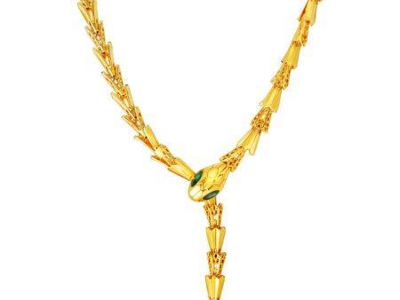 TOMEI x XIFU 【灵蛇系列】 5D Snake Series Necklace, Yellow Gold 999 For Discount