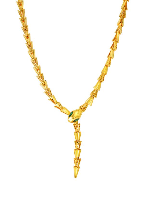 TOMEI x XIFU 【灵蛇系列】 5D Snake Series Necklace, Yellow Gold 999 For Discount